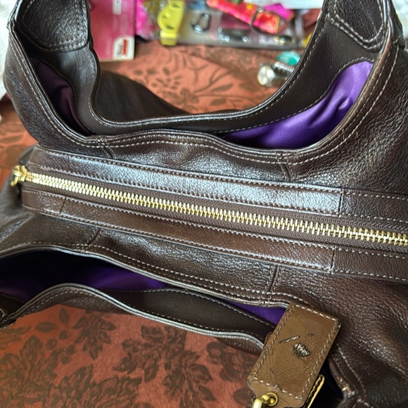 Coach 14313 Brown Leather Maggie Madison Women's Bag - Picture 15 of 15